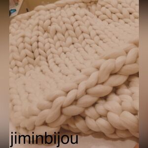 RARE HANDCRAFTED Real 100% Merino Wool Weighted Blanket